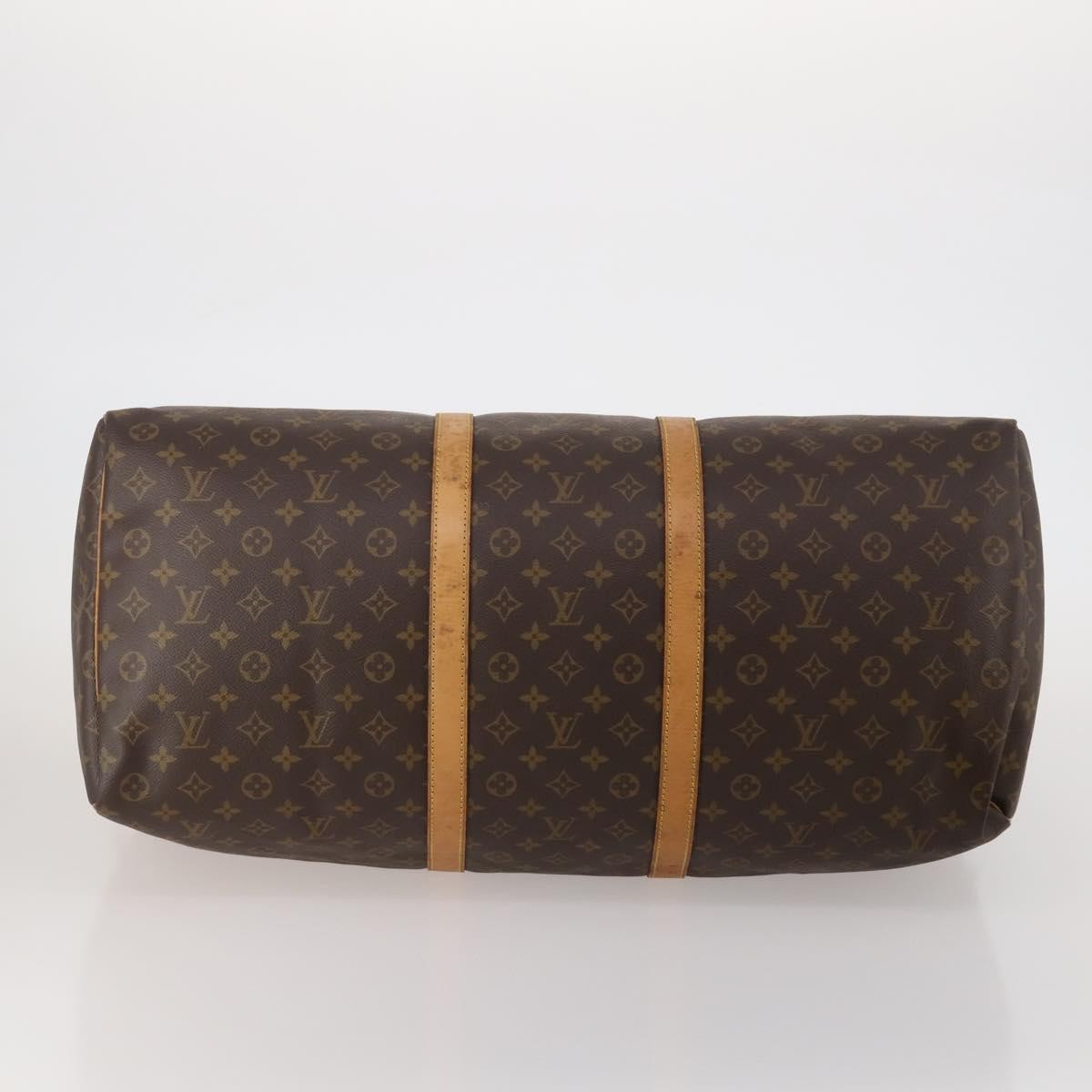 Louis Vuitton Keepall Monogram, Brown, Canvas, Travel Bag