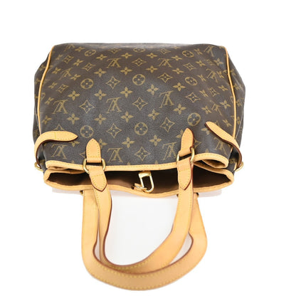 Louis Vuitton Batignolles Monogram Canvas, Brown, Leather, Tote Bag