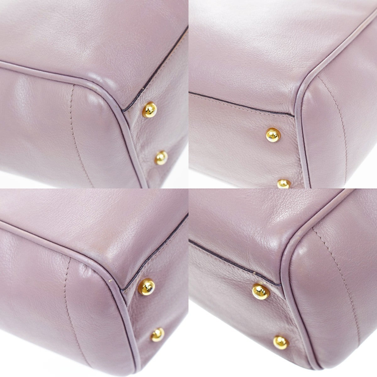 Loewe Heritage Leather, Purple, Leather, Tote Bag