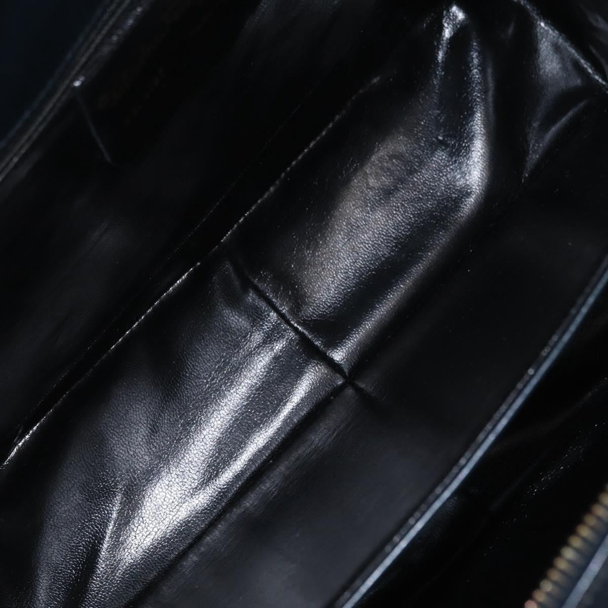 Salvatore Ferragamo Gancini Leather, Navy, Leather, Handbag