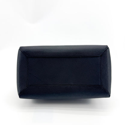 Celine Belt Calfskin, Black, Leather, Handbag