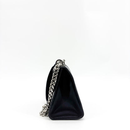 Prada Monochrome Saffiano Leather, Black, Leather, Tote Bag