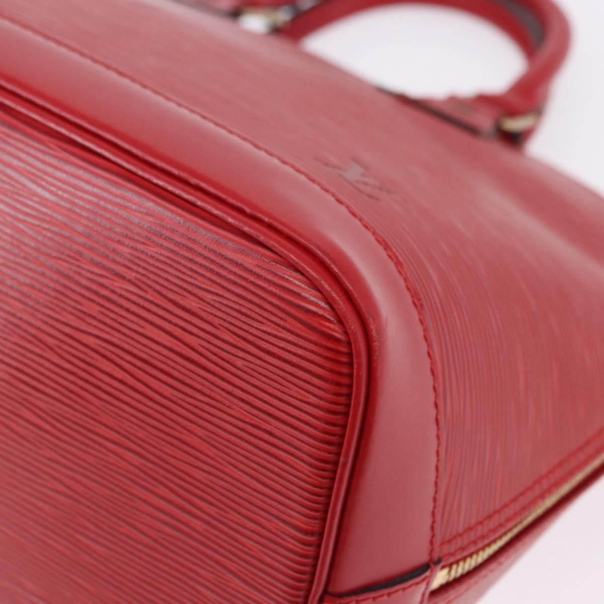 Louis Vuitton Alma Epi Leather, Red, Leather, Handbag