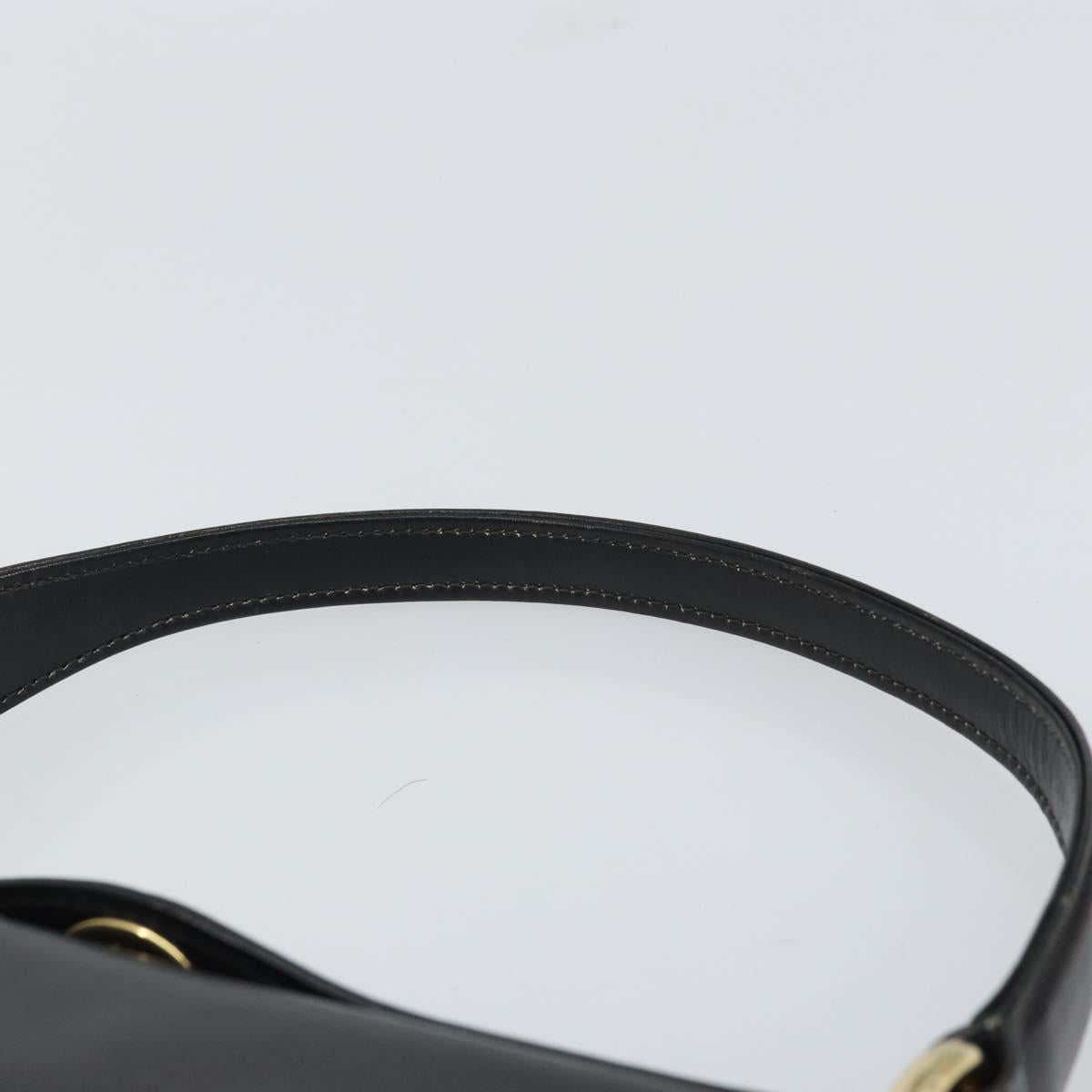 Gucci Vintage Handbag Leather, BLACK, LEATHER, Handbag