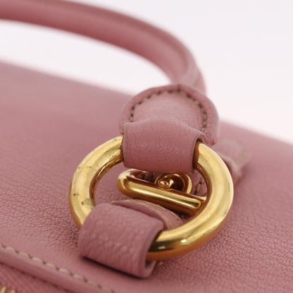 Miu Miu Madras Bowler Leather, Pink, Leather, Handbag