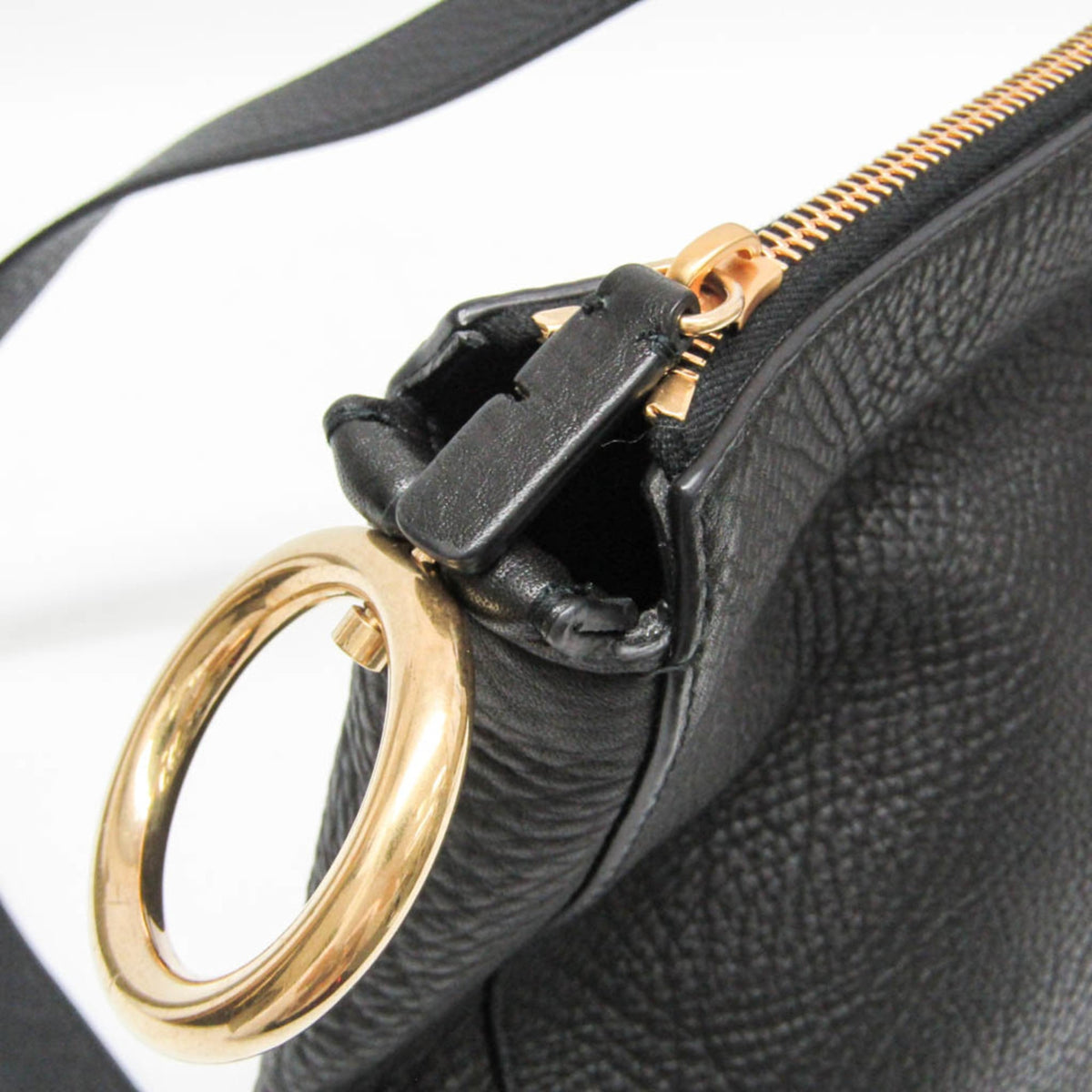 Burberry Zip Clutch Leather, Black, Leather, Clutch