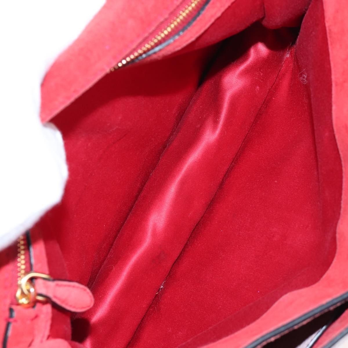 Miu Miu Logo Flap Leather, Pink, Leather, Crossbody Bag