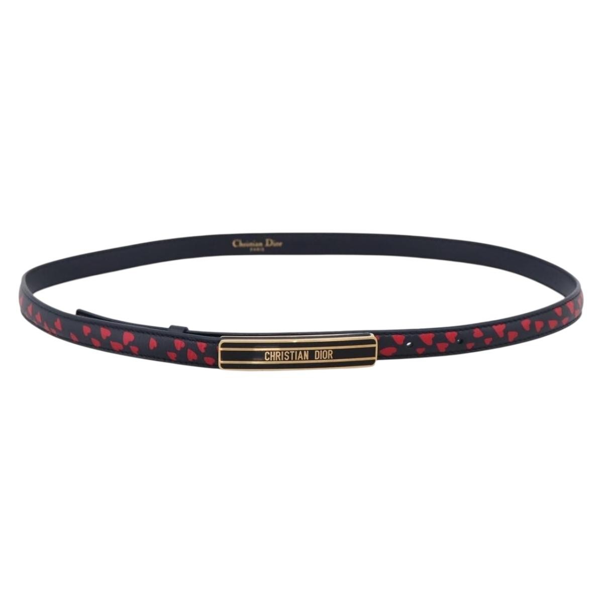 Christian Dior Vintage belt Canvas, Black, Leather, Belt