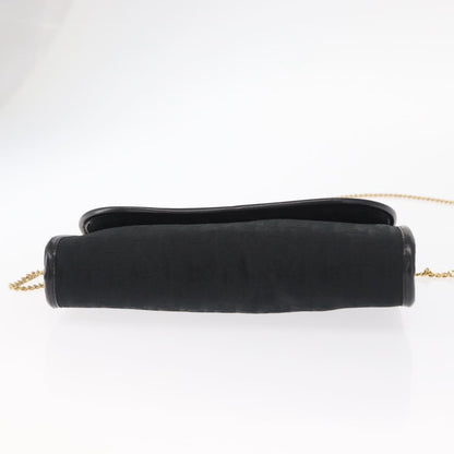 Christian Dior Vintage Trotter Shoulder Bag Canvas, BLACK, CANVAS, Shoulder bag