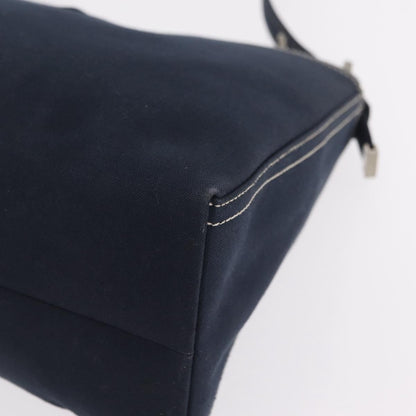 Fendi Baguette Canvas, Navy, Canvas, Handbag