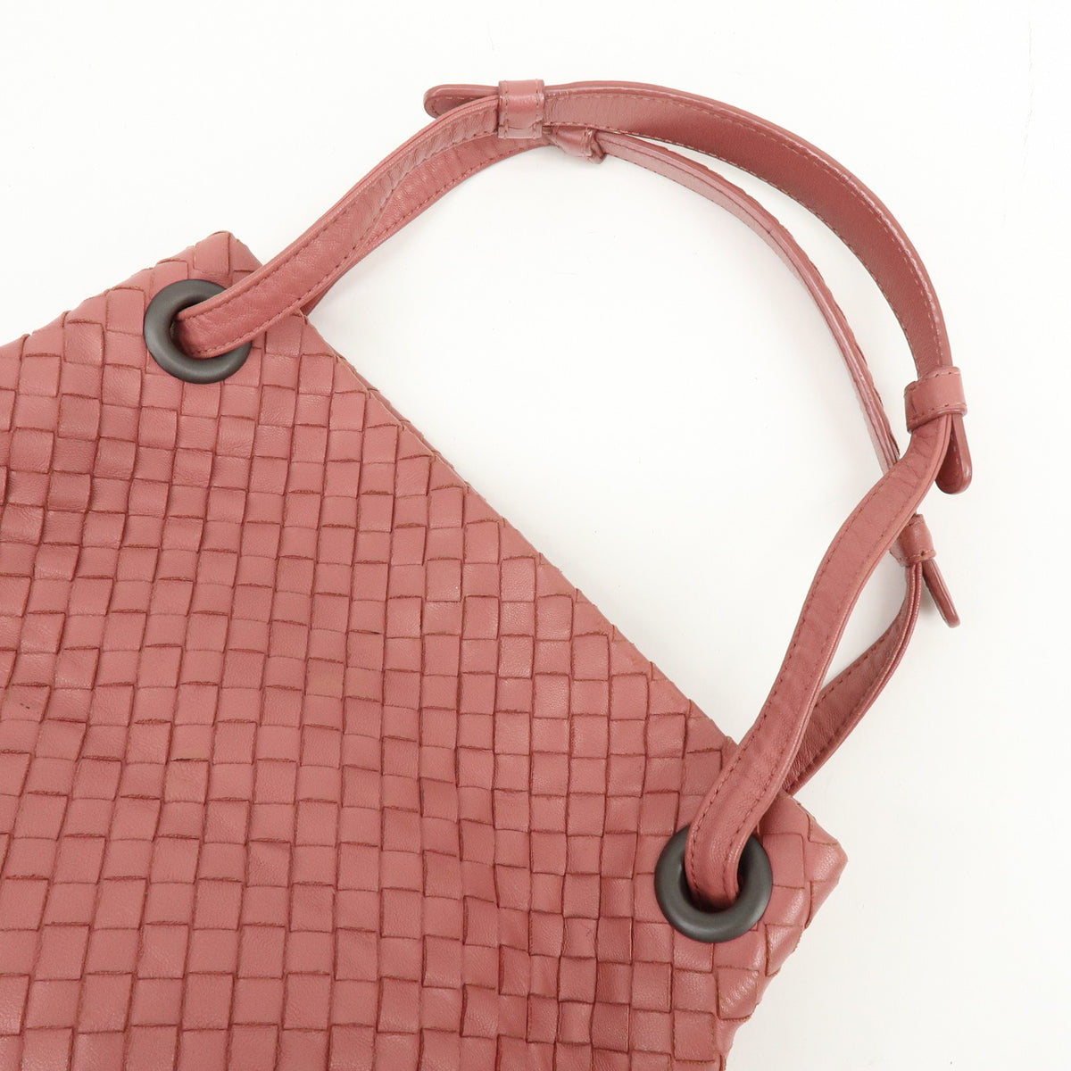 Bottega Veneta Bella Intrecciato Nappa, Pink, Leather, Tote Bag