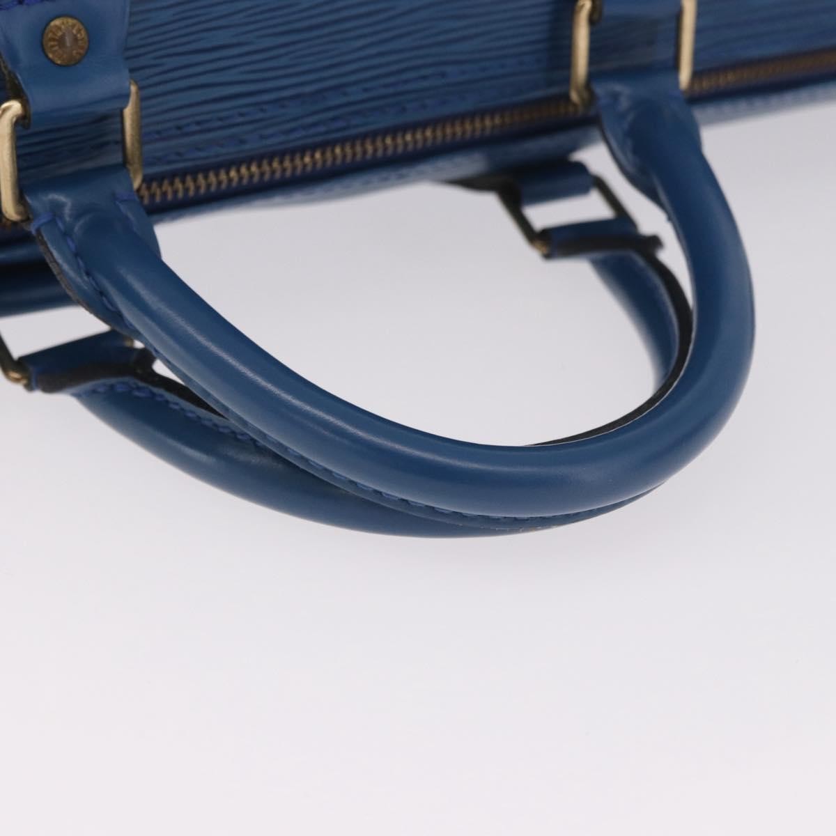 Louis Vuitton Speedy Epi Leather, Blue, Leather, Handbag