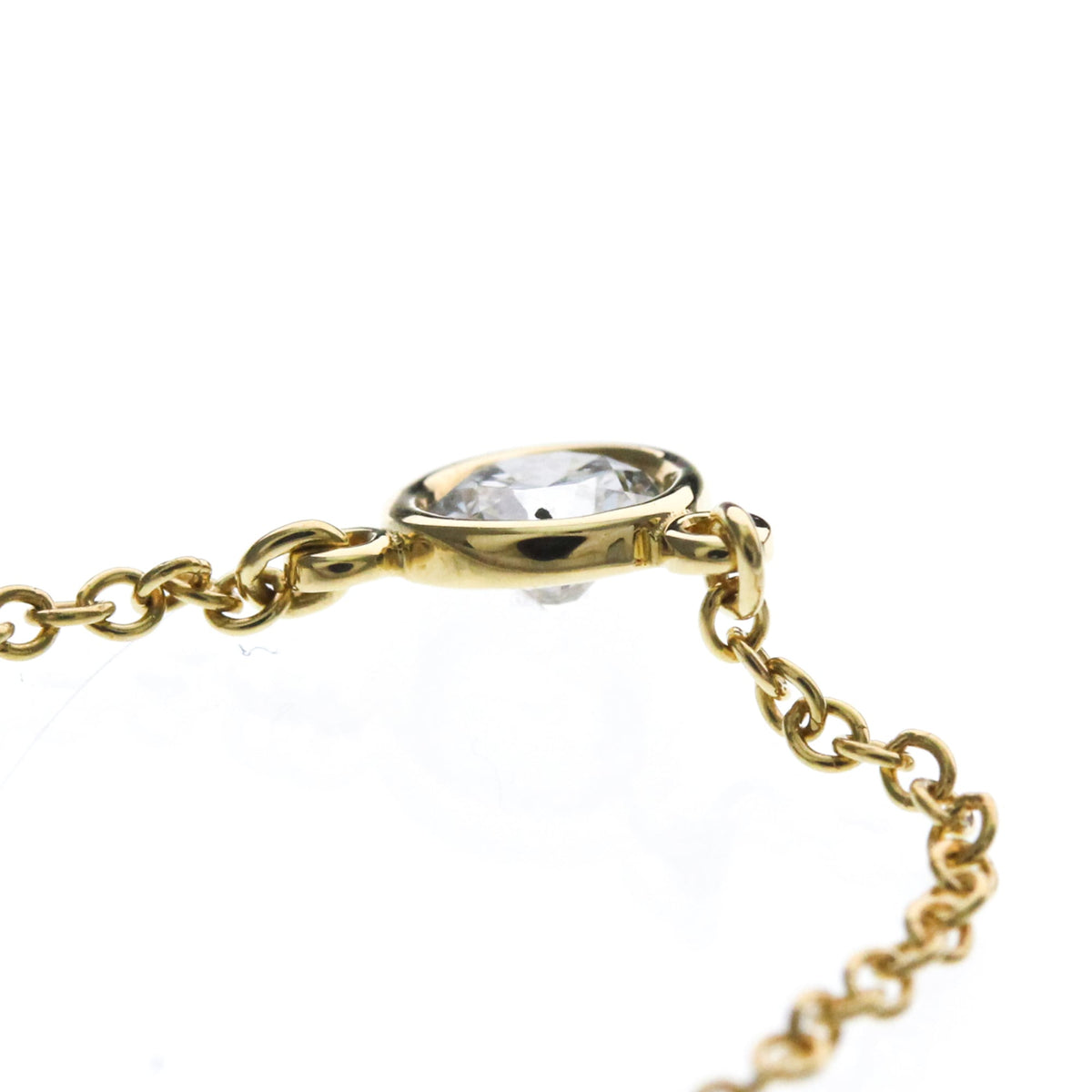 Tiffany & Co. Elsa Peretti Diamonds By The Yard Pendant 18K Yellow Gold with Diamond, Gold, Yellow Gold, Necklace