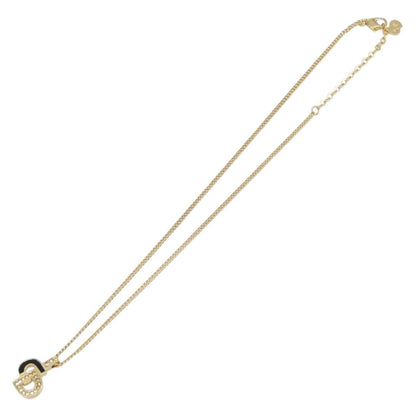 Christian Dior CD Pendant Metal, Gold, Metal, Necklace