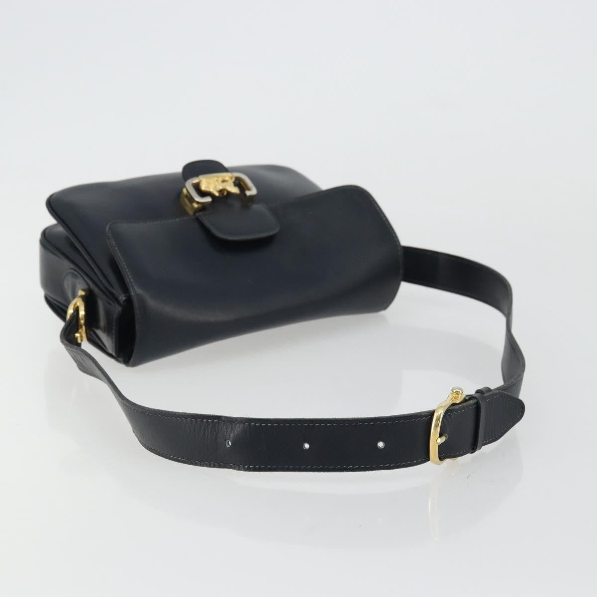 Celine Horse Carriage Leather, Black, Leather, Shoulder Bag