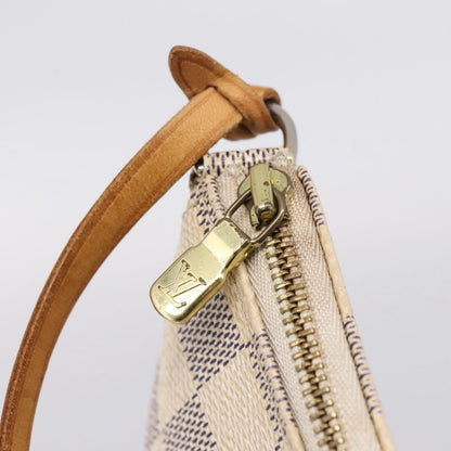 Louis Vuitton Pochette Accessoires NM Damier, White, Canvas, Clutch