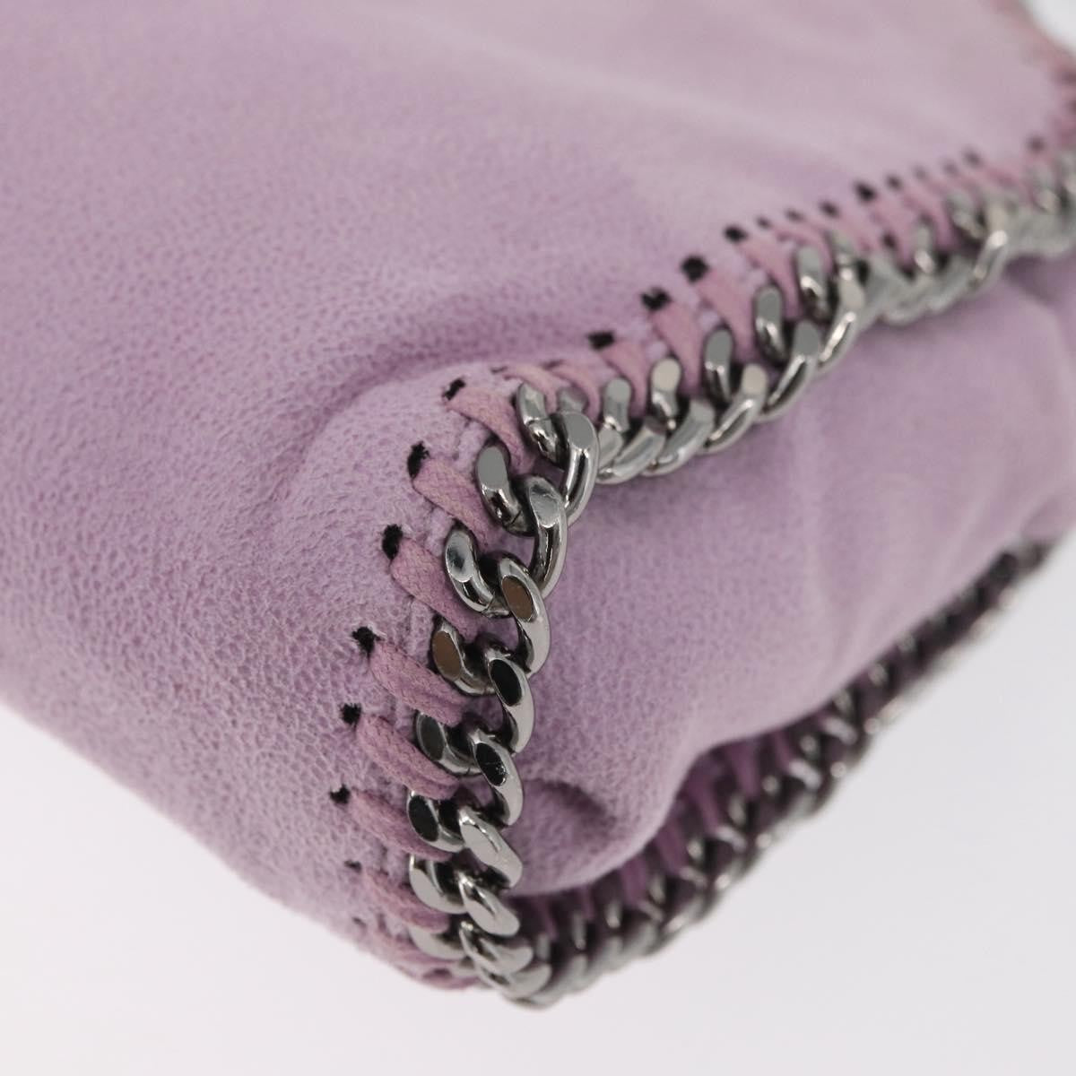 Stella McCartney Falabella Fold Over Shaggy Deer, Pink, Polyester, Crossbody Bag