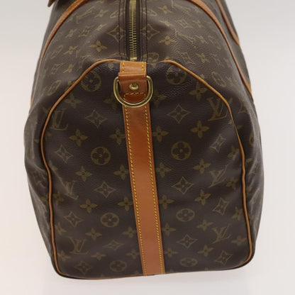 Louis Vuitton Keepall Bag Monogram Canvas, BROWN, CANVAS, Travel bag