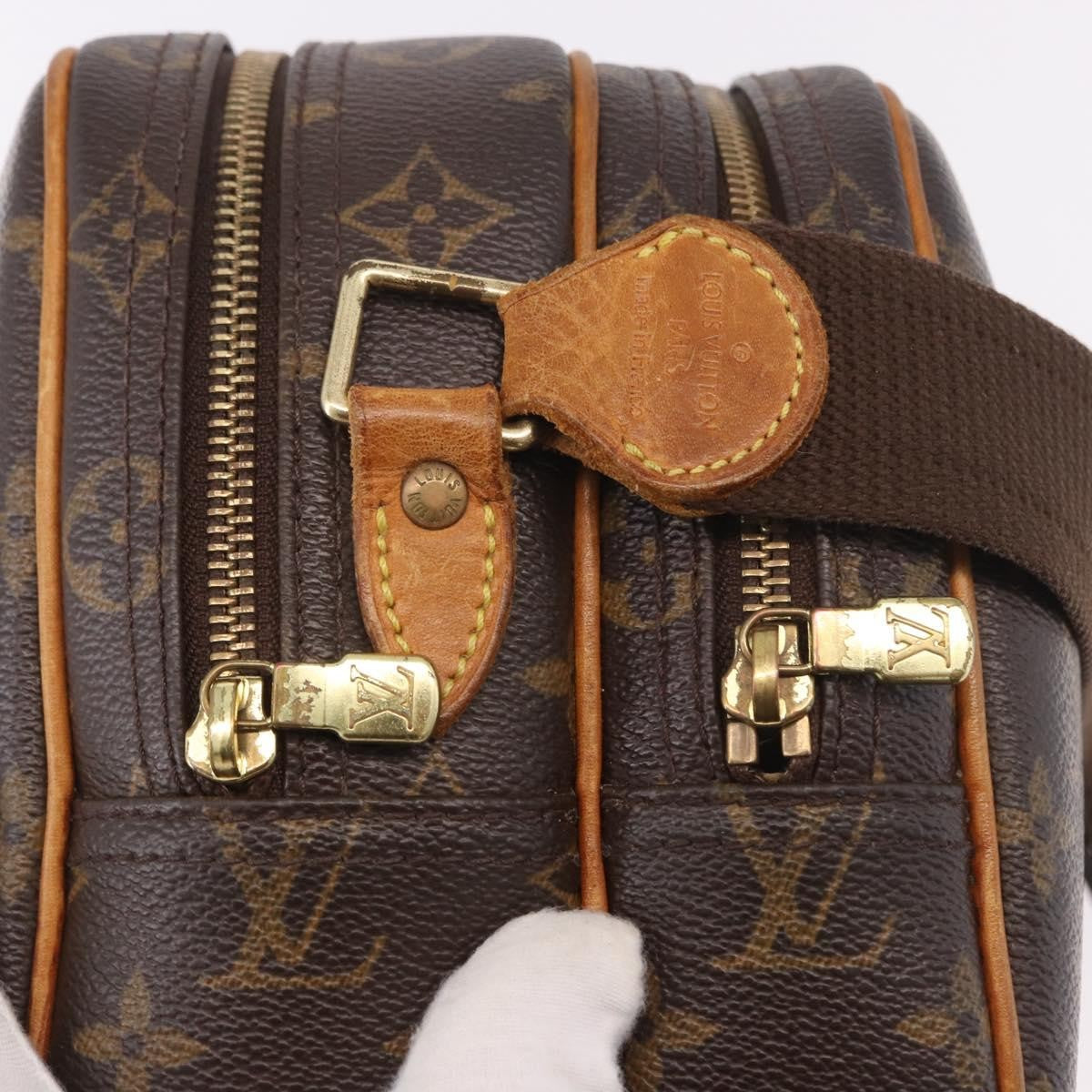Louis Vuitton Reporter Monogram, Brown, Canvas, Shoulder Bag