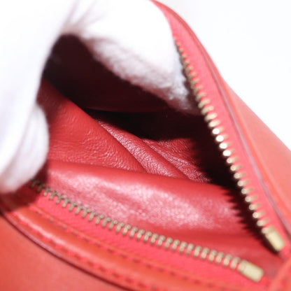 Celine Luggage Suede, Red, Leather, Handbag