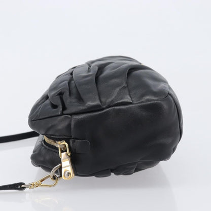 Miu Miu Shoulder Matelasse Leather, Black, Leather, Shoulder Bag