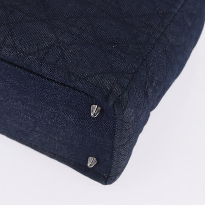 Christian Dior Lady Dior Denim, Blue, Denim, Handbag