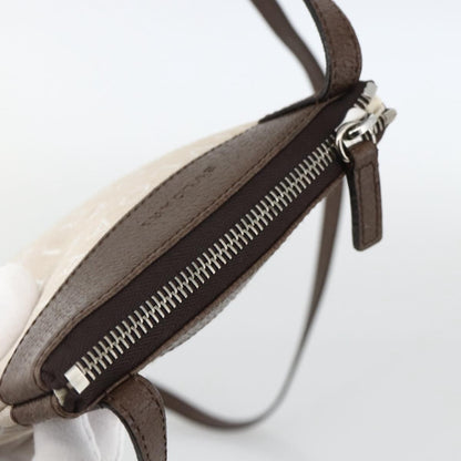 Bvlgari Logomania Canvas with Leather, Beige, Canvas, Shoulder Bag