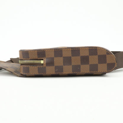 Louis Vuitton Geronimos Waist Damier, Brown, Canvas, Shoulder Bag