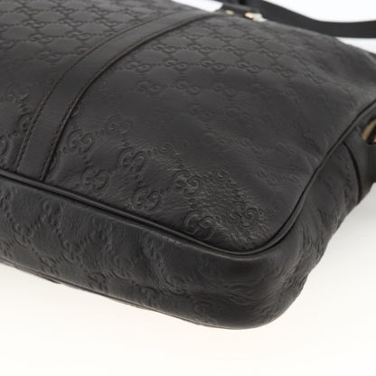 Gucci Convertible Guccissima Leather, Black, Leather, Briefcase