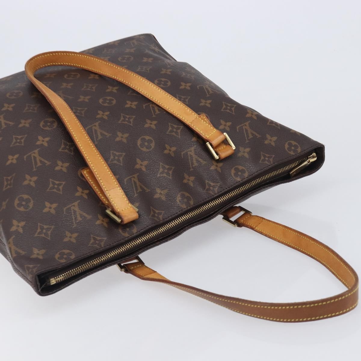 Louis Vuitton Cabas Mezzo Monogram Canvas, Brown, Canvas, Tote Bag