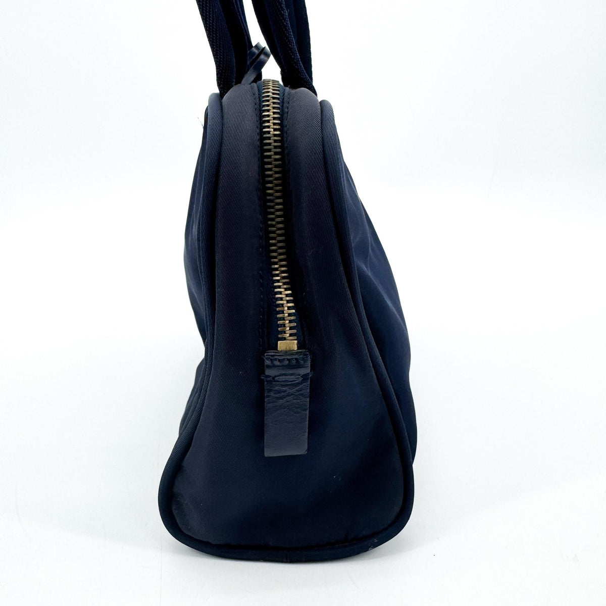 Prada Bowling Tessuto, Navy, Nylon, Shoulder Bag