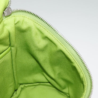 Prada Zipped Triangle Canvas, Green, Canvas, Crossbody Bag