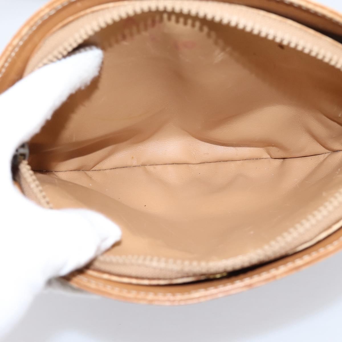 Celine Macadam Shoulder Canvas, Brown, Canvas, Crossbody Bag