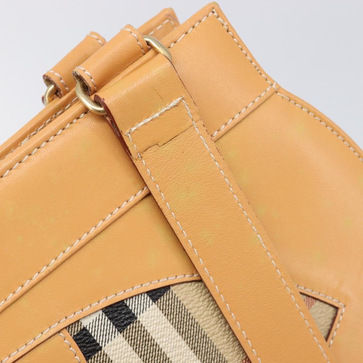Burberry Nova Check Shoulder Bag Leather, Beige, Leather, Shoulder Bag