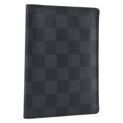 Louis Vuitton Passport Cover Damier Graphite, Gray, Canvas, Briefcase