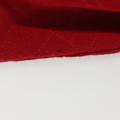 Chanel Vintage Classic Double Flap Bag Quilted Wool, RED, COTTON, Shoulder bag