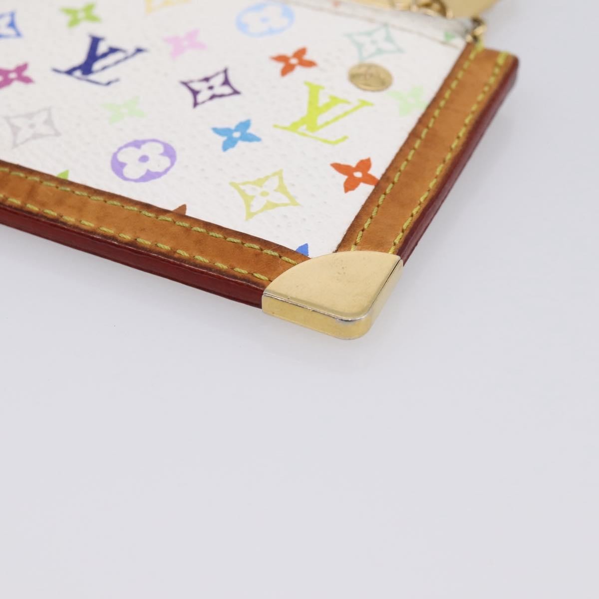 Louis Vuitton Pochette Clés Monogram Canvas, White, Canvas, Wallet