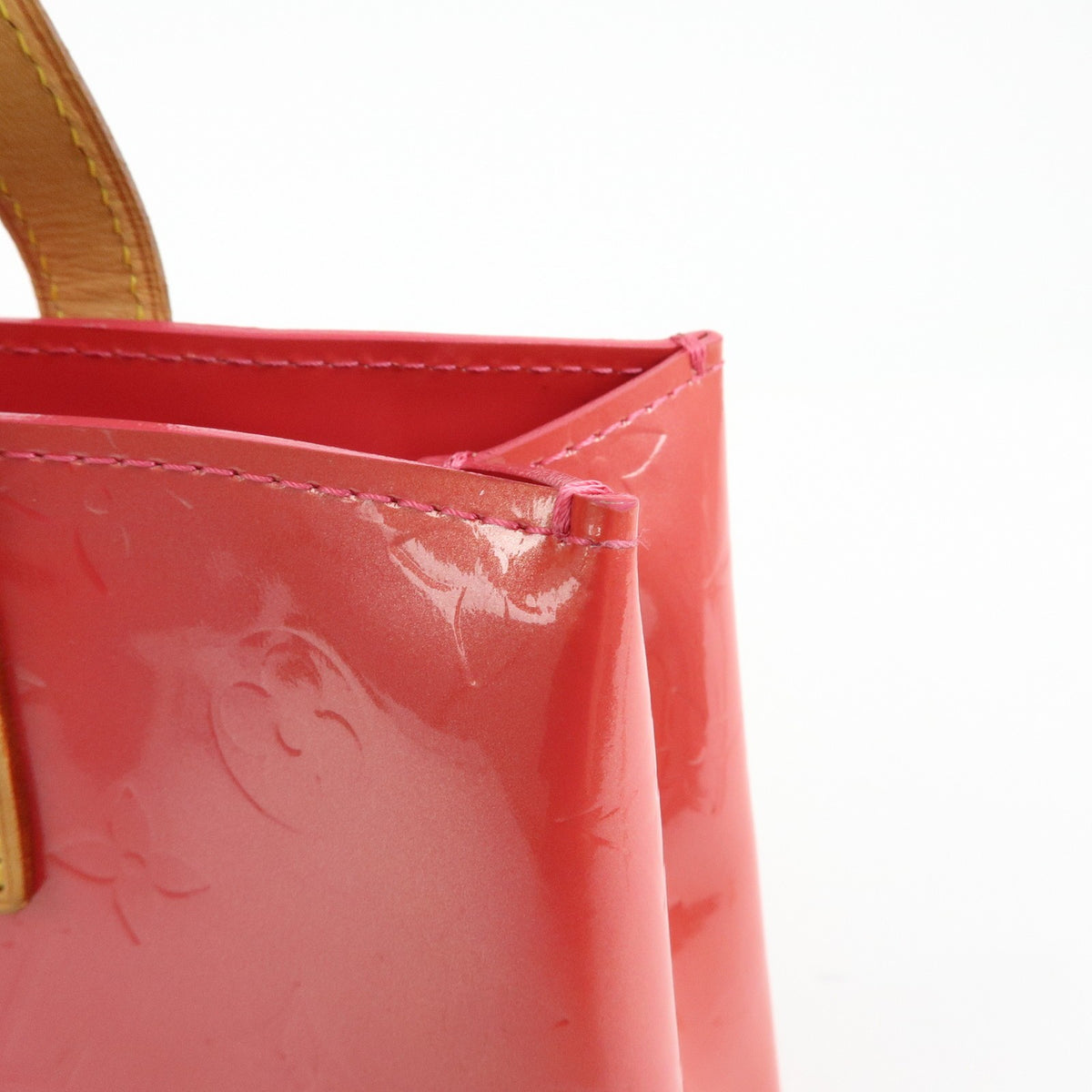 Louis Vuitton Reade Monogram Vernis, Pink, Patent Leather, Handbag