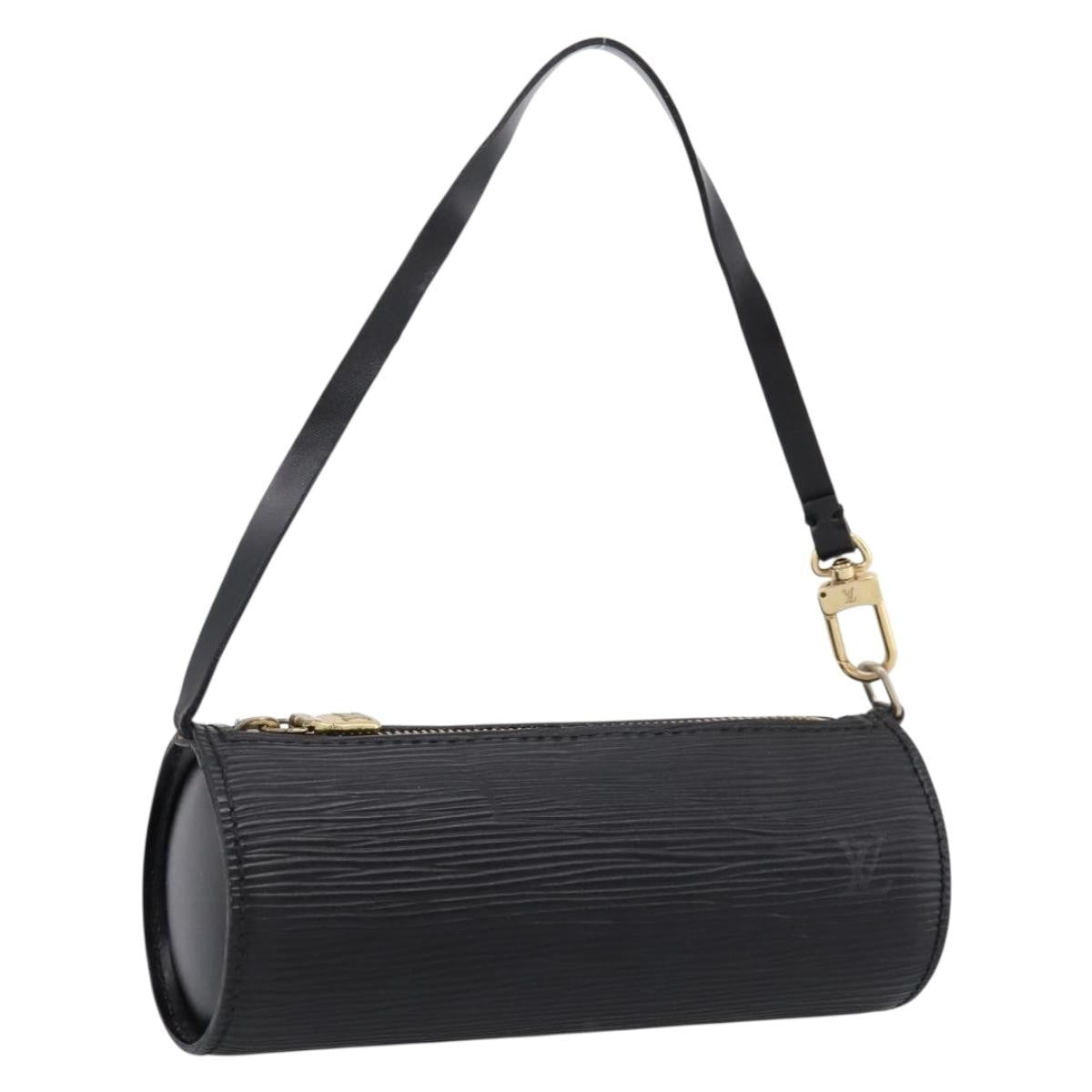 Louis Vuitton Soufflot Pochette Epi Leather, Black, Leather, Clutch