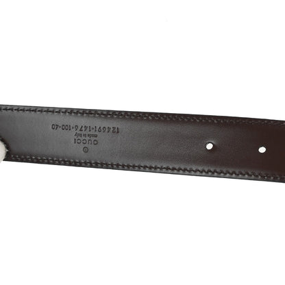 Gucci G Buckle Belt Leather, Black, Leather, Belt
