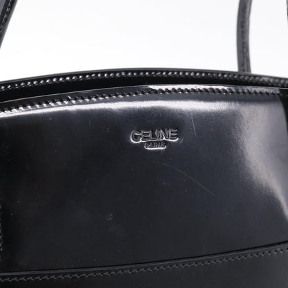 Celine Tote Leather, Black, Patent Leather, Tote Bag