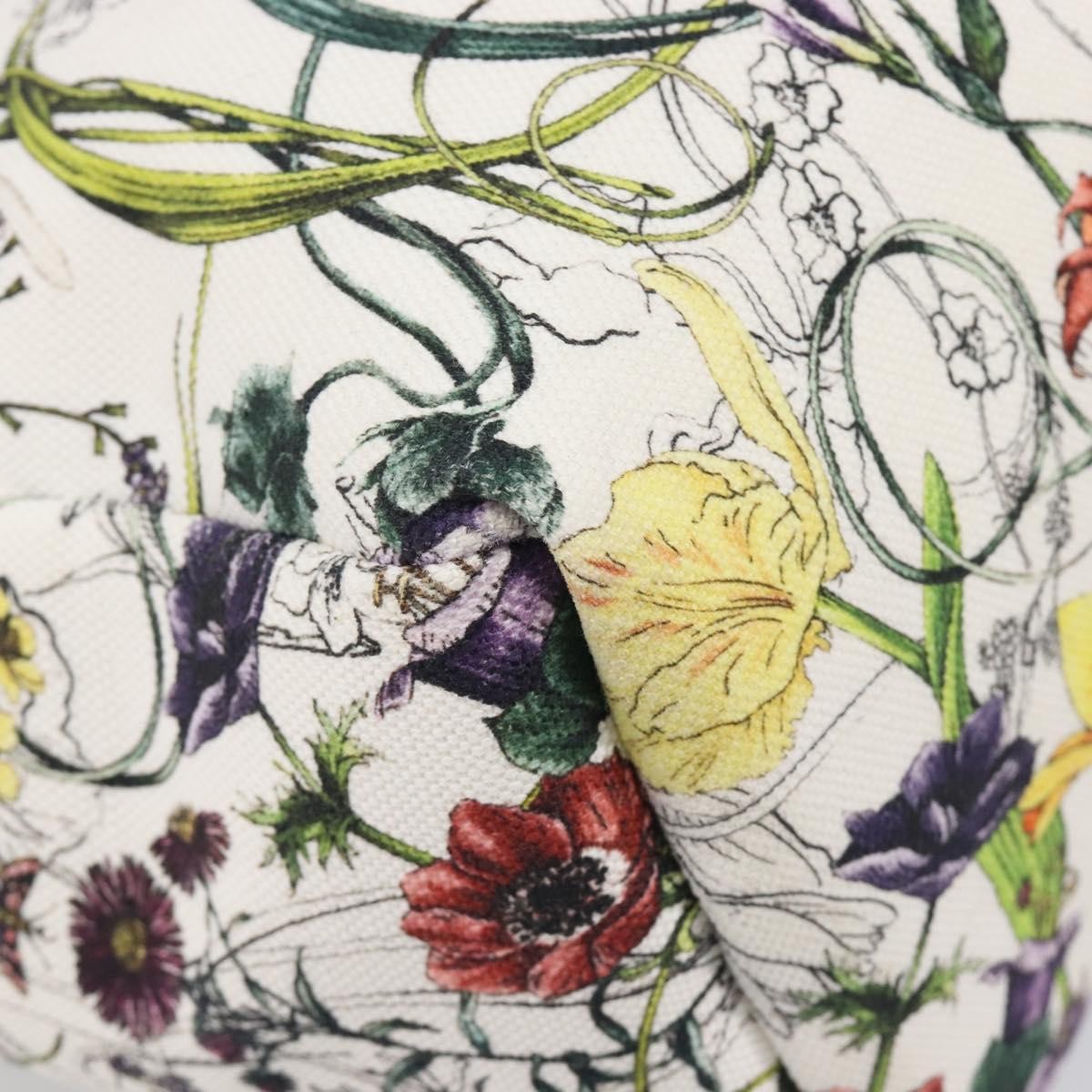 Gucci Open Flora Canvas, Multicolour, Canvas, Tote Bag