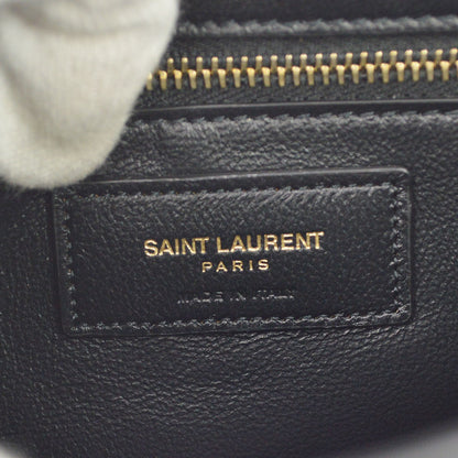 Saint Laurent Gaby Envelope Satchel Quilted Leather, Black, Leather, Handbag