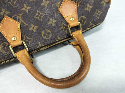 Louis Vuitton Speedy Handbag Monogram Canvas, Brown, Canvas, Handbag