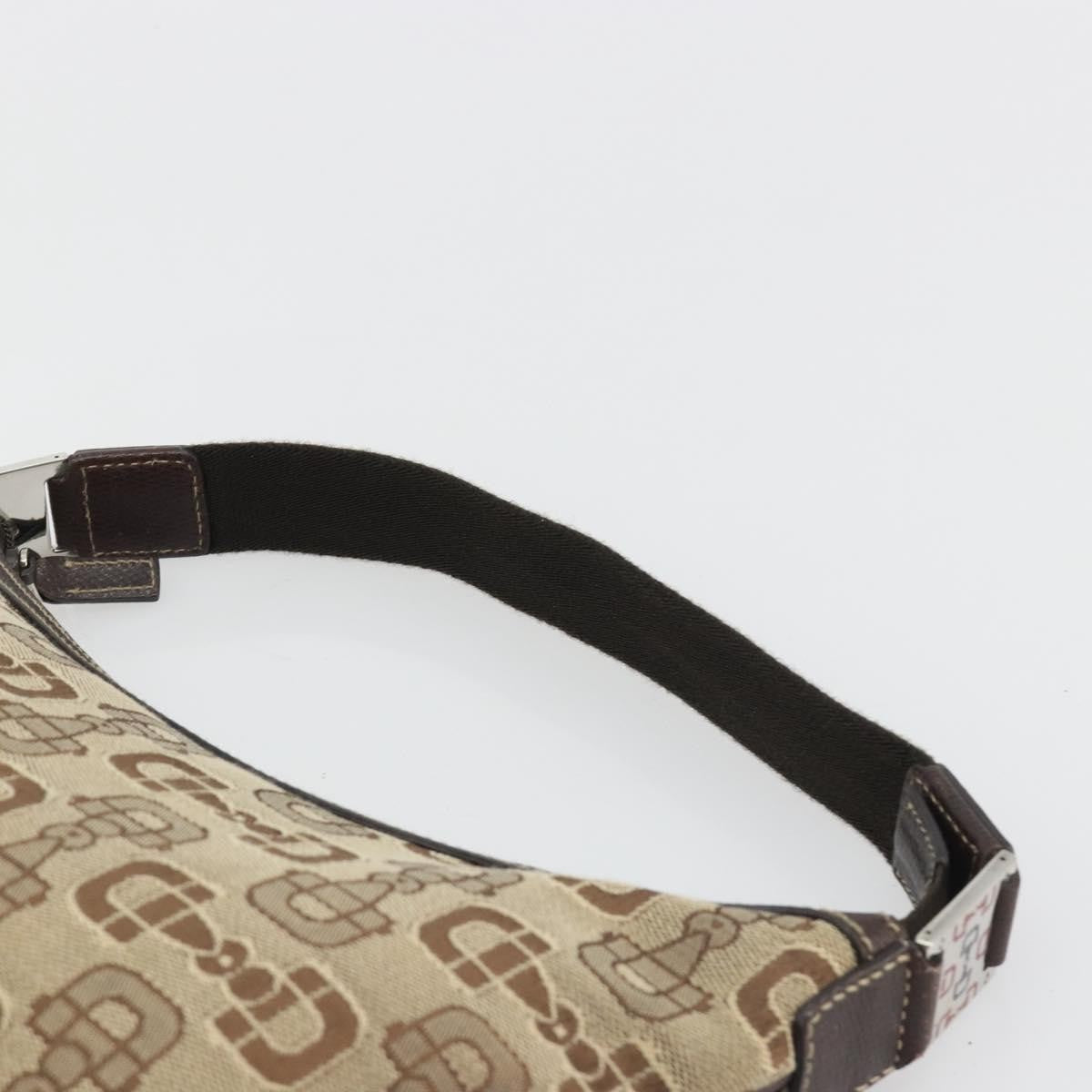 Gucci Vintage Top Handle Canvas, Beige, Canvas, Handbag