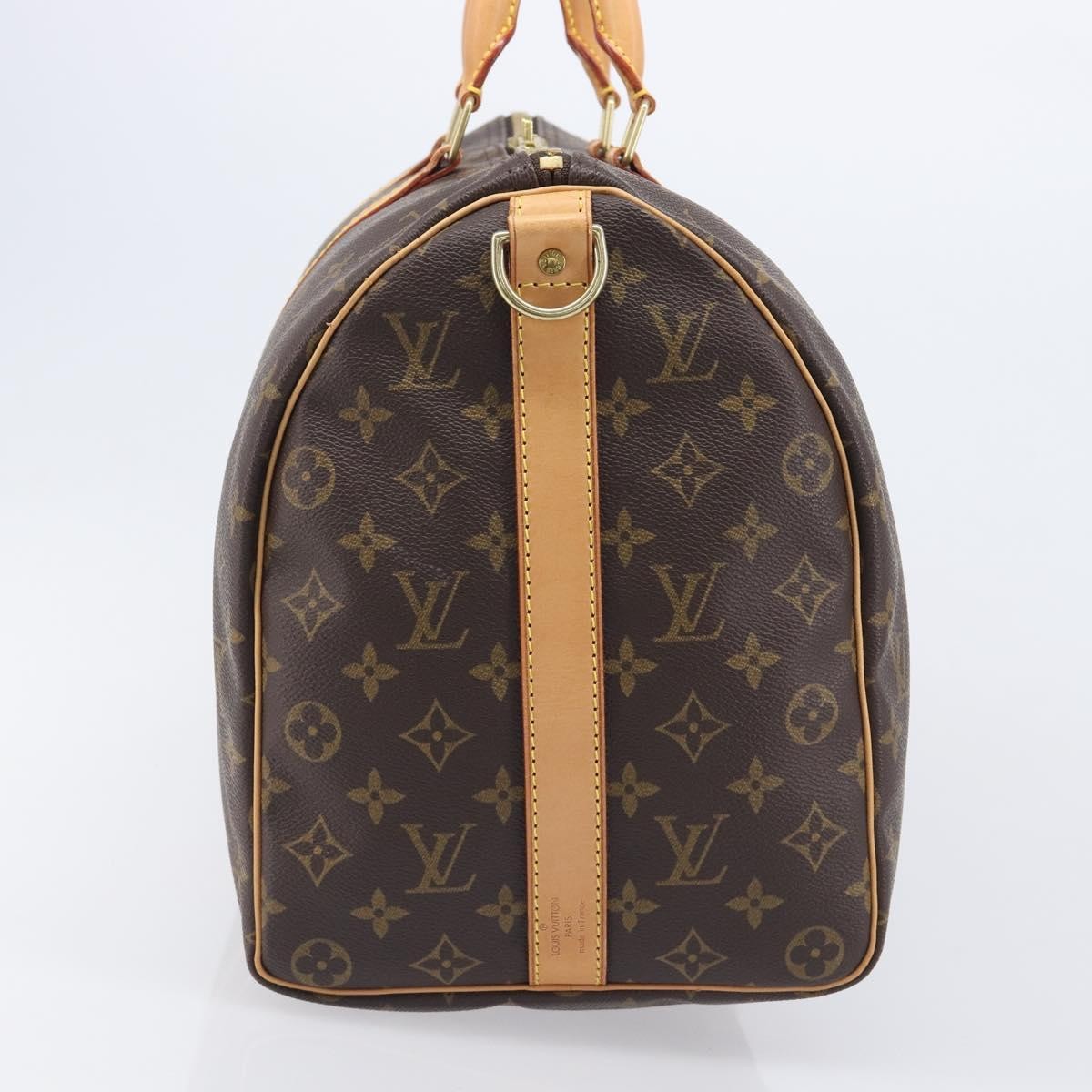 Louis Vuitton Keepall Bandouliere Monogram Canvas, Brown, Canvas, Travel Bag