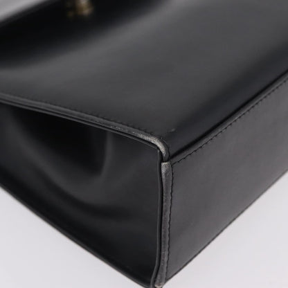Salvatore Ferragamo Vintage Top handle Leather, Black, Leather, Handbag