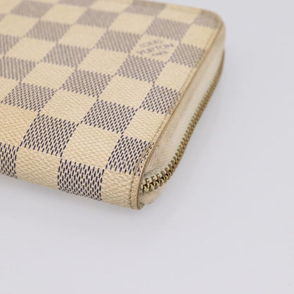 Louis Vuitton Zippy Organizer Damier, White, Canvas, Wallet