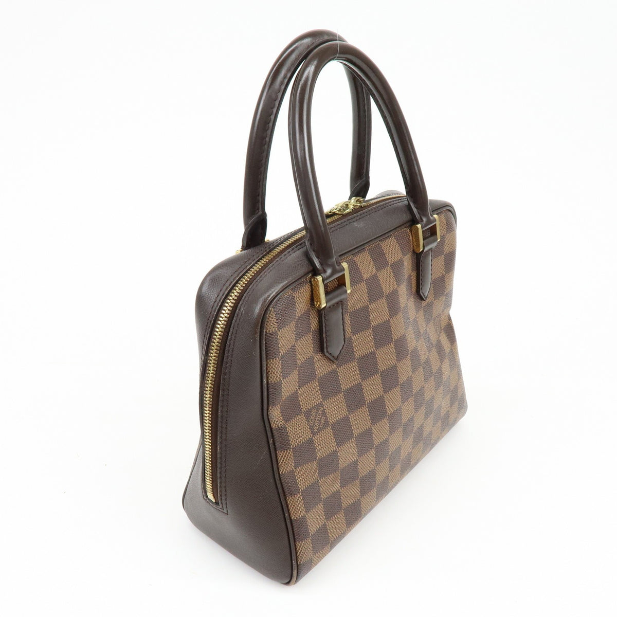 Louis Vuitton Brera Damier, Brown, Canvas, Handbag