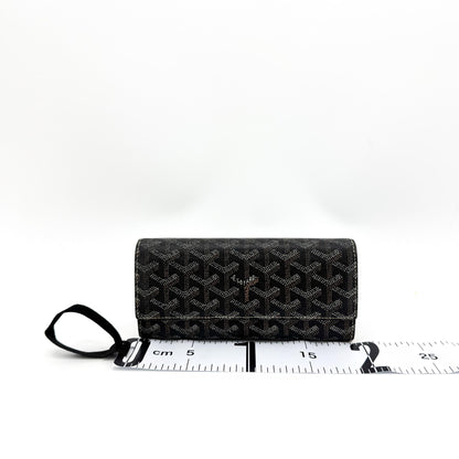 Goyard Richelieu Coated Canvas, Black, Canvas, Wallet